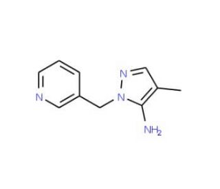 4-Methyl-2-pyridin-3-ylmethyl-2H-pyrazol-3-ylamine - chemical structure image