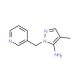 4-Methyl-2-pyridin-3-ylmethyl-2H-pyrazol-3-ylamine 的分子结构 4-Methyl-2-pyridin-3-ylmethyl-2H-pyrazol-3-ylamine - chemical structure image