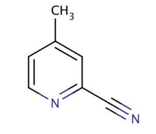 4-Methyl-2-pyridinecarbonitrile (CAS 1620-76-4) - chemical structure image