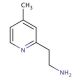 4-Methyl-2-pyridineethanamine - chemical structure image