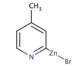 4-Methyl-2-pyridylzinc bromide solution (CAS 308795-93-9) - chemical structure image