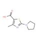 4-Methyl-2-pyrrolidin-1-yl-thiazole-5-carboxylic acid - chemical structure image
