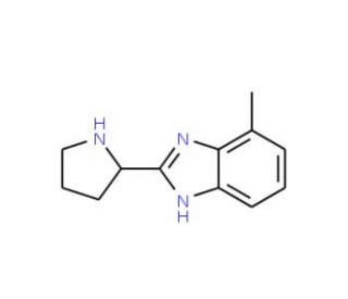4-Methyl-2-pyrrolidin-2-yl-1H-benzimidazole - chemical structure image