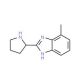 4-Methyl-2-pyrrolidin-2-yl-1H-benzimidazole - chemical structure image