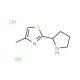 4-Methyl-2-pyrrolidin-2-yl-thiazole dihydrochloride - chemical structure image