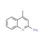 4-Methyl-2-quinolinamine (CAS 27063-27-0) - chemical structure image