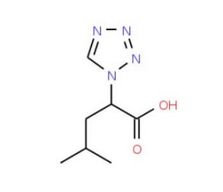 4-Methyl-2-tetrazol-1-yl-pentanoic acid - chemical structure image