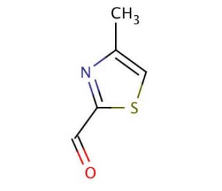 4-Methyl-2-thiazolecarboxaldehyde (CAS 13750-68-0) - chemical structure image
