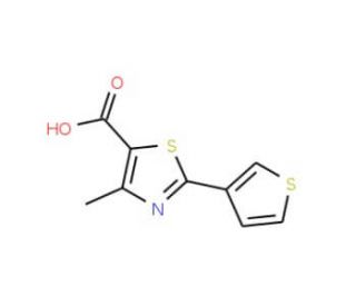 4-methyl-2-thien-3-yl-1,3-thiazole-5-carboxylic acid - chemical structure image