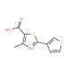 4-methyl-2-thien-3-yl-1,3-thiazole-5-carboxylic acid - chemical structure image