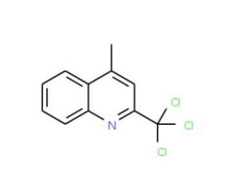 4-Methyl-2-trichloromethylquinoline (CAS 203626-79-3) - chemical structure image