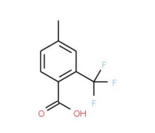 4-Methyl-2-(trifluoromethyl)benzoic acid (CAS 120985-64-0) - chemical structure image