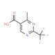 4-Methyl-2-(trifluoromethyl)pyrimidine-5-carboxylic acid (CAS 306960-74-7) - chemical structure image