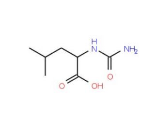 4-Methyl-2-ureido-pentanoic acid (CAS 42534-05-4) - chemical structure image