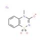 4-Methyl-2H-1,2,4-benzothiadiazin-3(4H)-one-1,1-dioxide sodium salt (CAS 42140-55-6) - chemical structure image