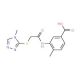 4-methyl-3-({[(4-methyl-4H-1,2,4-triazol-3-yl)thio]acetyl}amino)benzoic acid - chemical structure image