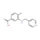 4-Methyl-3-[(pyridin-4-ylmethyl)-amino]-benzoic acid - chemical structure image