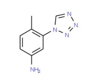 4-methyl-3-(1H-tetrazol-1-yl)aniline - chemical structure image