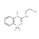 4-Methyl-3-(2-hydroxyethylamino)-4H-1,2,4-benzothiadiazin-1,1-dioxide (CAS 109902-09-2) - chemical structure image