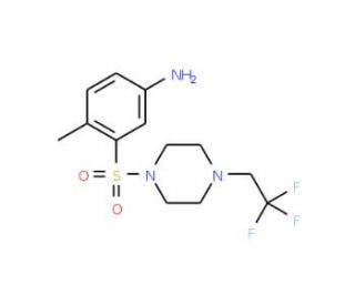 4-methyl-3-{[4-(2,2,2-trifluoroethyl)piperazin-1-yl]sulfonyl}aniline - chemical structure image