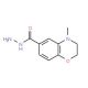 4-Methyl-3,4-dihydro-2H-1,4-benzoxazine-6-carbohydrazide - chemical structure image