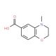 4-Methyl-3,4-dihydro-2H-1,4-benzoxazine-6-carboxylic acid - chemical structure image