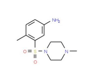 4-Methyl-3-(4-methyl-piperazine-1-sulfonyl)-phenylamine - chemical structure image