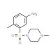 4-Methyl-3-(4-methyl-piperazine-1-sulfonyl)-phenylamine - chemical structure image