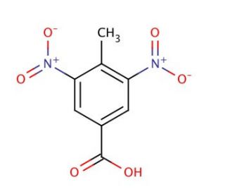 4-Methyl-3,5-dinitrobenzoic acid (CAS 16533-71-4) - chemical structure image