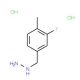 (4-Methyl-3-fluorobenzyl)hydrazine dihydrochloride - chemical structure image