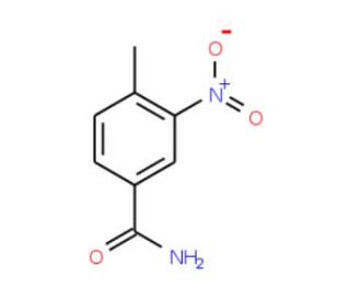 4-Methyl-3-nitrobenzamide (CAS 19013-11-7) - chemical structure image