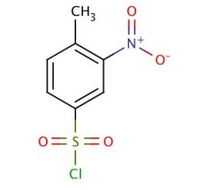 4-Methyl-3-nitrobenzenesulfonyl chloride (CAS 616-83-1) - chemical structure image