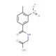 [(4-methyl-3-nitrobenzoyl)amino]acetic acid - chemical structure image