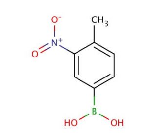 4-Methyl-3-nitrophenylboronic acid (CAS 80500-27-2) - chemical structure image