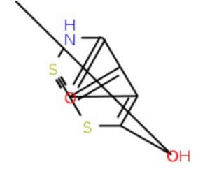 4-methyl-3-oxo-2,3-dihydrothieno[3,2-d]isothiazole-5-carboxylic acid 1,1-dioxide - chemical structure image