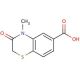 4-Methyl-3-oxo-3,4-dihydro-2H-1,4-benzothiazine-6-carboxylic acid - chemical structure image