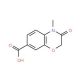 4-Methyl-3-oxo-3,4-dihydro-2H-1,4-benzoxazine-7-carboxylic acid - chemical structure image
