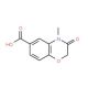 4-Methyl-3-oxo-3,4-dihydro-2H-benzo[1,4]oxazine-6-carboxylic acid (CAS 861338-27-4) - chemical structure image