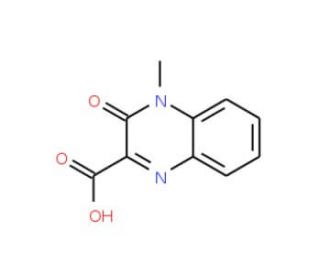 4-Methyl-3-oxo-3,4-dihydro-quinoxaline-2-carboxylic acid (CAS 18559-42-7) - chemical structure image