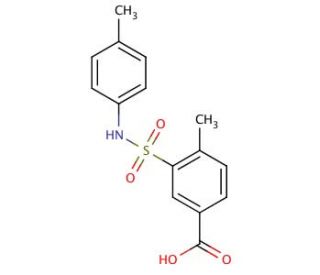 4-Methyl-3-p-tolylsulfamoyl-benzoic acid - chemical structure image