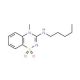 4-Methyl-3-(pentylamino)-4H-1,2,4-benzothiadiazin-1,1-dioxide - chemical structure image