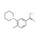 4-Methyl-3-piperidin-1-yl-benzoic acid - chemical structure image