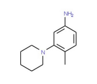 4-Methyl-3-piperidin-1-yl-phenylamine - chemical structure image