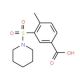 4-Methyl-3-(piperidine-1-sulfonyl)benzoic acid (CAS 300383-07-7) - chemical structure image