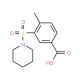 4-Methyl-3-(piperidine-1-sulfonyl)-benzoic acid - chemical structure image