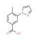 4-Methyl-3-pyrazol-1-yl-benzoic acid - chemical structure image