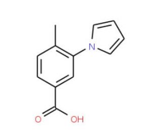 4-Methyl-3-pyrrol-1-yl-benzoic acid (CAS 593272-75-4) - chemical structure image