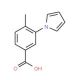 4-Methyl-3-pyrrol-1-yl-benzoic acid (CAS 593272-75-4) - chemical structure image
