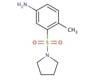 4-Methyl-3-(pyrrolidine-1-sulfonyl)-phenylamine - chemical structure image