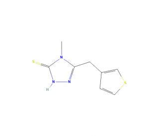 4-Methyl-3-[(thien-3-yl)methyl]-5-thio-4H-1,2,4-triazole (CAS 262610-50-4) - chemical structure image